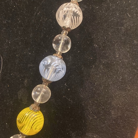 1960’s Czech Glass Beaded Necklace Spring Ring Clasp.Multiple colors - Picture 3 of 8